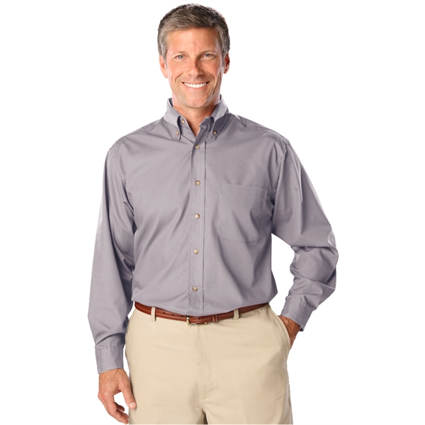 Men's L/S Superblend™ Shirt with Bone Buttons - Men's L/S Superblend™ Shirt with Bone Buttons - Image 10 of 27