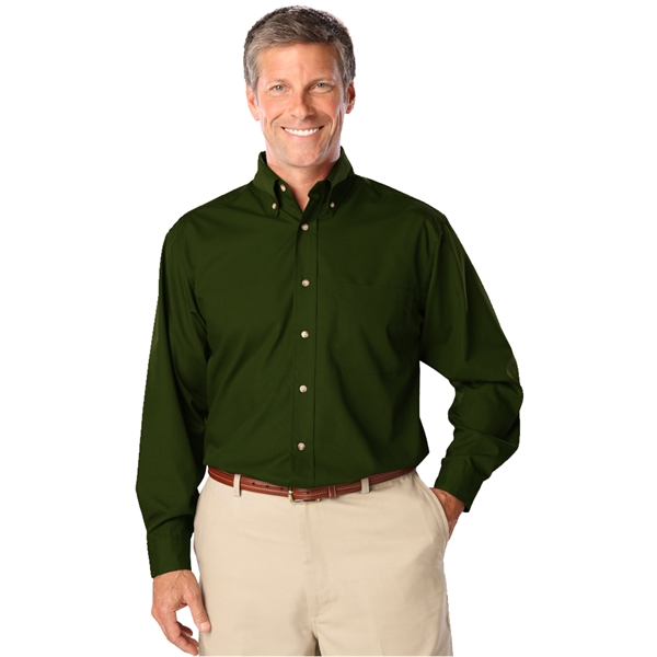 Men's L/S Superblend™ Shirt with Bone Buttons - Men's L/S Superblend™ Shirt with Bone Buttons - Image 11 of 27