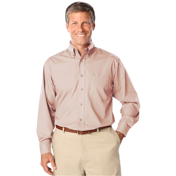 Men's L/S Superblend™ Shirt with Bone Buttons - Men's L/S Superblend™ Shirt with Bone Buttons - Image 15 of 27