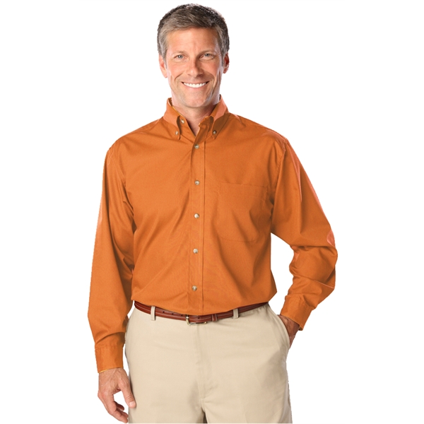 Men's L/S Superblend™ Shirt with Bone Buttons - Men's L/S Superblend™ Shirt with Bone Buttons - Image 17 of 27