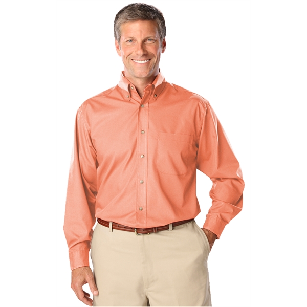 Men's L/S Superblend™ Shirt with Bone Buttons - Men's L/S Superblend™ Shirt with Bone Buttons - Image 22 of 27