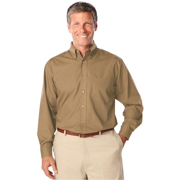 Men's L/S Superblend™ Shirt with Bone Buttons - Men's L/S Superblend™ Shirt with Bone Buttons - Image 23 of 27