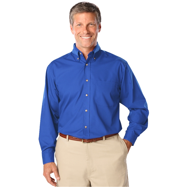 Men's L/S Superblend™ Shirt with Bone Buttons - Men's L/S Superblend™ Shirt with Bone Buttons - Image 24 of 27