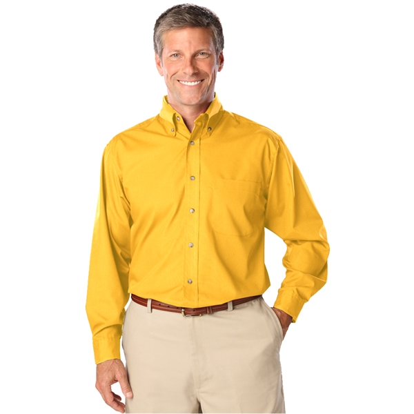 Men's L/S Superblend™ Shirt with Bone Buttons - Men's L/S Superblend™ Shirt with Bone Buttons - Image 26 of 27