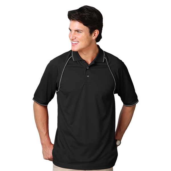 Men's Wicking Contrast Piping Polo