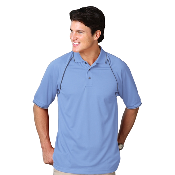 Men's Wicking Contrast Piping Polo