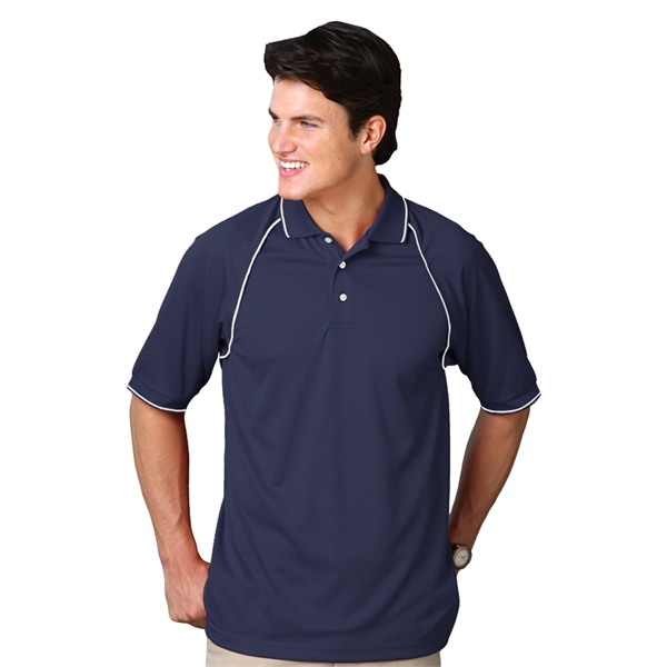 Men's Wicking Contrast Piping Polo