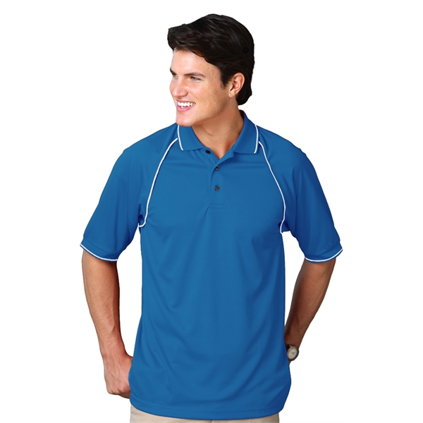 Men's Wicking Contrast Piping Polo