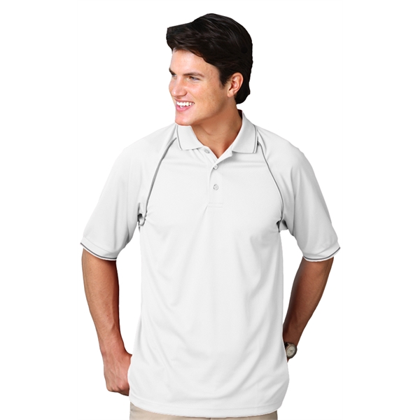 Men's Wicking Contrast Piping Polo