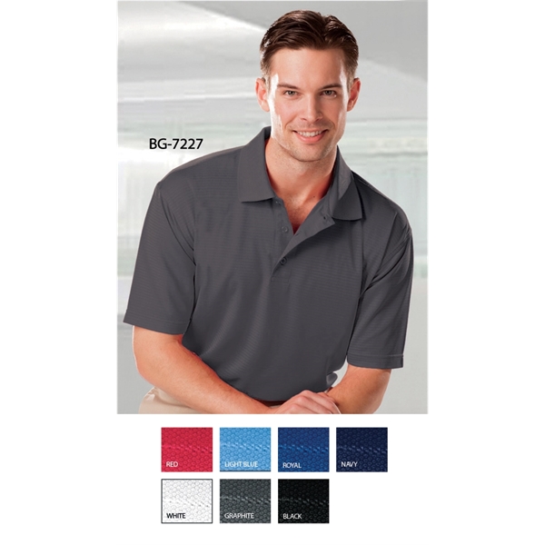 Adult Tonal Stripe Polo - Adult Tonal Stripe Polo - Image 0 of 4