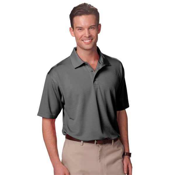 Adult Tonal Stripe Polo - Adult Tonal Stripe Polo - Image 2 of 4
