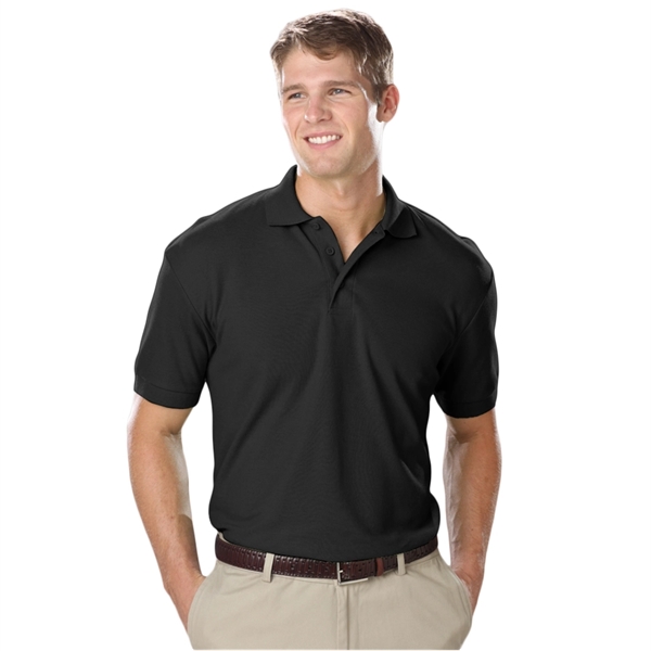 Men's Tall Soft Touch Short Sleeve Pique Polo - Men's Tall Soft Touch Short Sleeve Pique Polo - Image 4 of 7