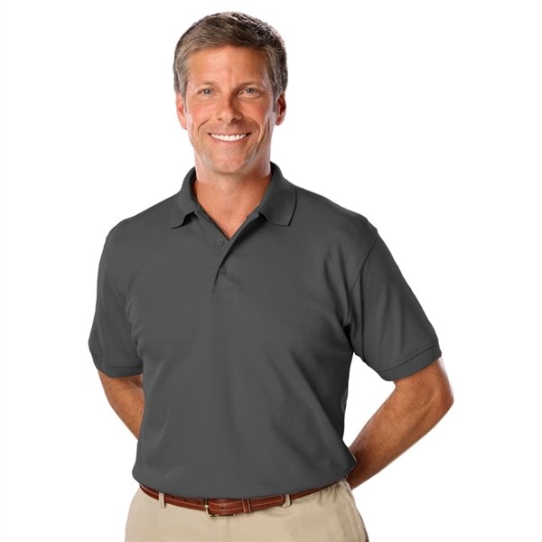 Men's Tall Soft Touch Short Sleeve Pique Polo - Men's Tall Soft Touch Short Sleeve Pique Polo - Image 2 of 7