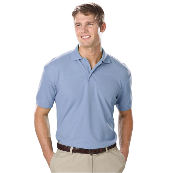 Men's Tall Soft Touch Short Sleeve Pique Polo - Men's Tall Soft Touch Short Sleeve Pique Polo - Image 1 of 7