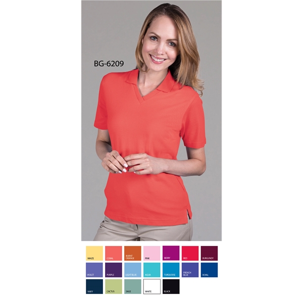 Ladies' Superblend V-Neck Polo