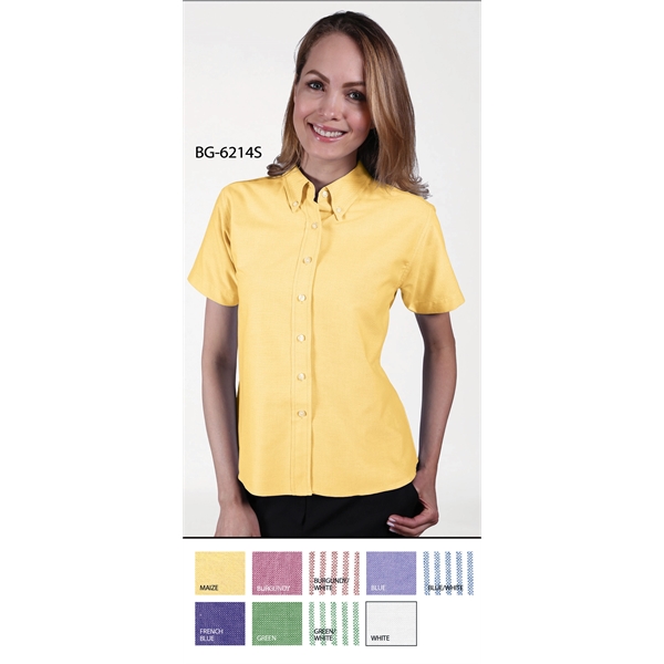Ladies' Short-Sleeve Oxford Shirt