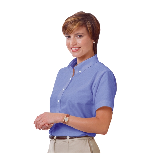 Ladies' Short-Sleeve Oxford Shirt