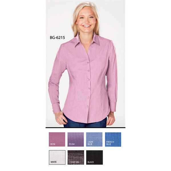 Ladies' L/S Crossweave Shirt