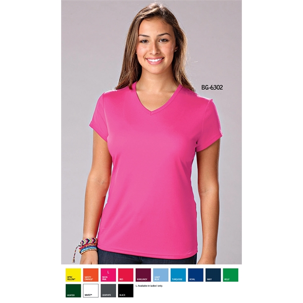 Ladies' Value Wicking V-Neck Tee