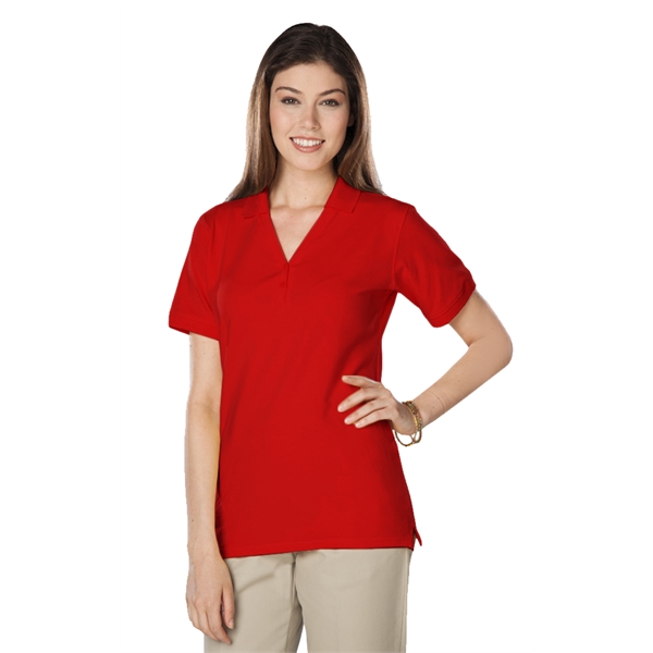 Custom Ladies' Soft Touch Y-Placket Polo