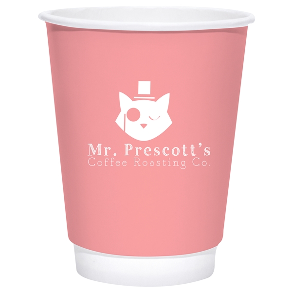 8 oz. Double Wall Insulated White Paper Hot Cup - 8 oz. Double Wall Insulated White Paper Hot Cup - Image 5 of 6