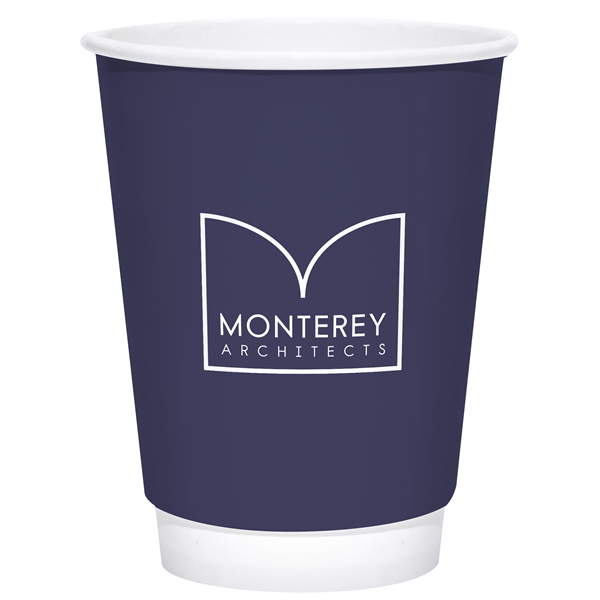 12 oz. Double Wall Insulated White Paper Hot Cup - 12 oz. Double Wall Insulated White Paper Hot Cup - Image 2 of 7