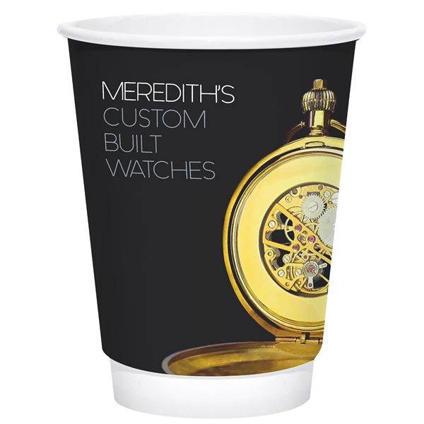 12 oz. Double Wall Insulated White Paper Hot Cup - 12 oz. Double Wall Insulated White Paper Hot Cup - Image 5 of 7