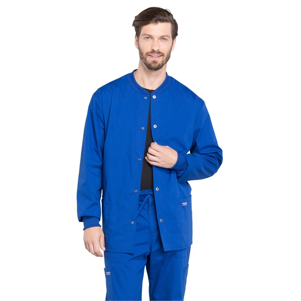 Cherokee - Workwear Professionals - Men's Snap Front Jacket - Cherokee - Workwear Professionals - Men's Snap Front Jacket - Image 4 of 16