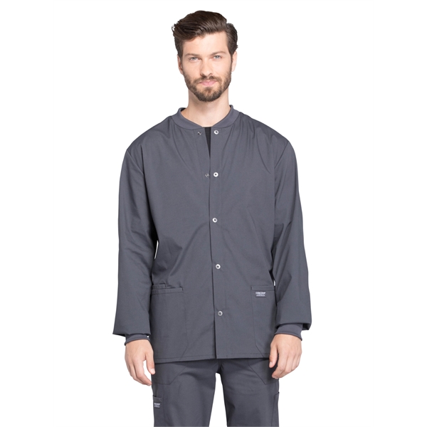 Cherokee - Workwear Professionals - Men's Snap Front Jacket - Cherokee - Workwear Professionals - Men's Snap Front Jacket - Image 11 of 16