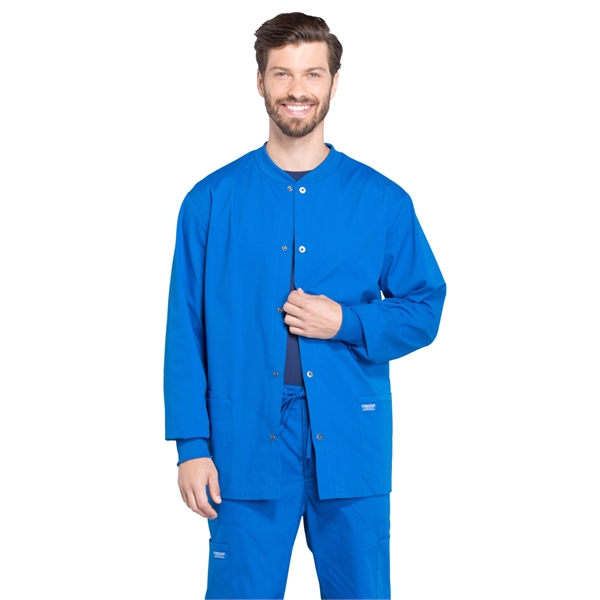 Cherokee - Workwear Professionals - Men's Snap Front Jacket - Cherokee - Workwear Professionals - Men's Snap Front Jacket - Image 13 of 16