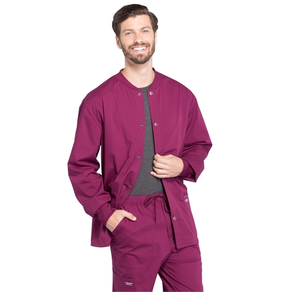 Cherokee - Workwear Professionals - Men's Snap Front Jacket - Cherokee - Workwear Professionals - Men's Snap Front Jacket - Image 16 of 16