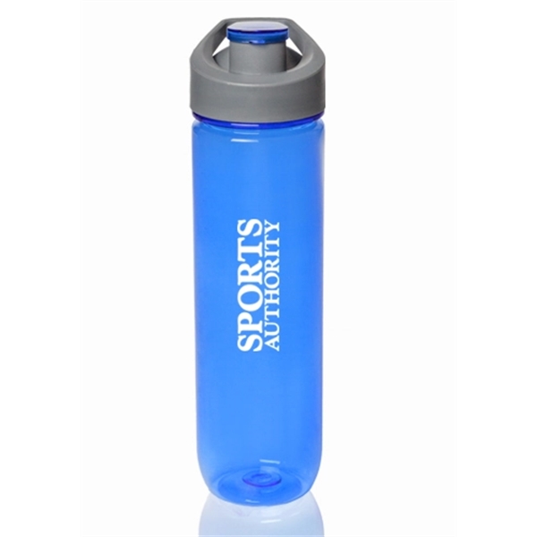 28 oz. Clear Plastic Sports Bottle Plum Grove