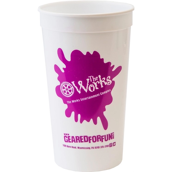 32 oz. Smooth Wall Plastic Stadium Cup - 32 oz. Smooth Wall Plastic Stadium Cup - Image 0 of 10