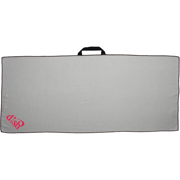 17" x 40" Waffle Caddy Towel w/ Black Loop - 17" x 40" Waffle Caddy Towel w/ Black Loop - Image 2 of 6