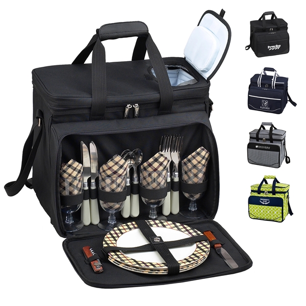 Picnic Set for 4 with Cooler - Picnic Set for 4 with Cooler - Image 0 of 13