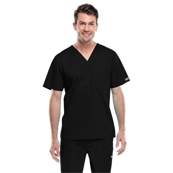 Cherokee - Workwear Core Stretch - Men's Tuckable V-Neck ... - Cherokee - Workwear Core Stretch - Men's Tuckable V-Neck ... - Image 2 of 12