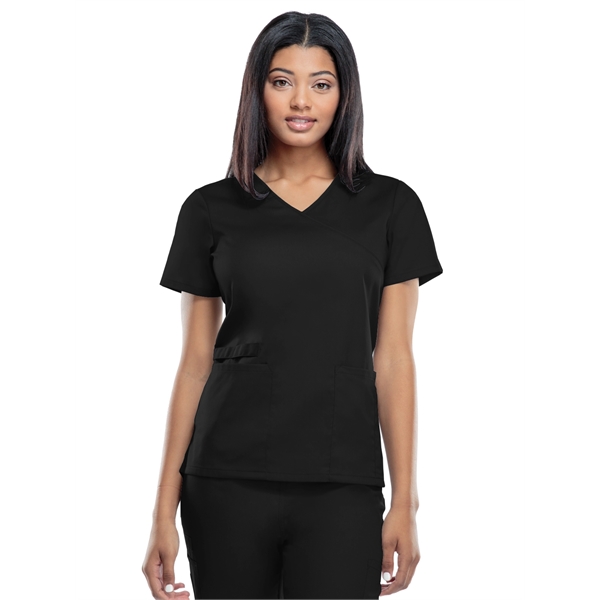 Workwear Mock Wrap Tunic - Workwear Mock Wrap Tunic - Image 0 of 15