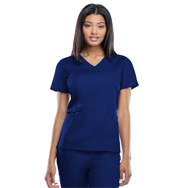 Workwear Mock Wrap Tunic - Workwear Mock Wrap Tunic - Image 4 of 15
