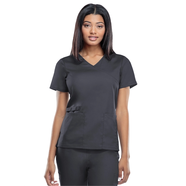 Workwear Mock Wrap Tunic - Workwear Mock Wrap Tunic - Image 8 of 15