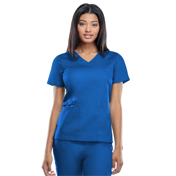 Workwear Mock Wrap Tunic - Workwear Mock Wrap Tunic - Image 10 of 15
