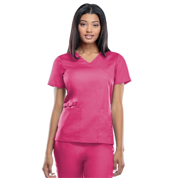 Workwear Mock Wrap Tunic - Workwear Mock Wrap Tunic - Image 11 of 15