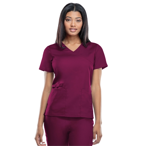 Workwear Mock Wrap Tunic - Workwear Mock Wrap Tunic - Image 15 of 15
