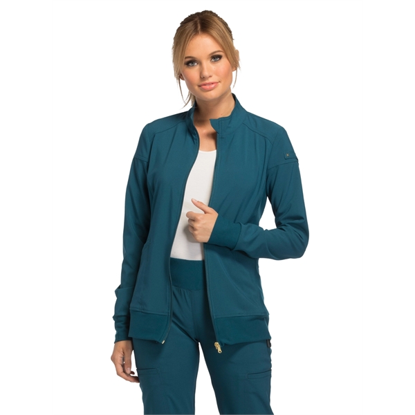 Cherokee - iFlex - 2 Pocket Zip Front Jacket - Cherokee - iFlex - 2 Pocket Zip Front Jacket - Image 2 of 9