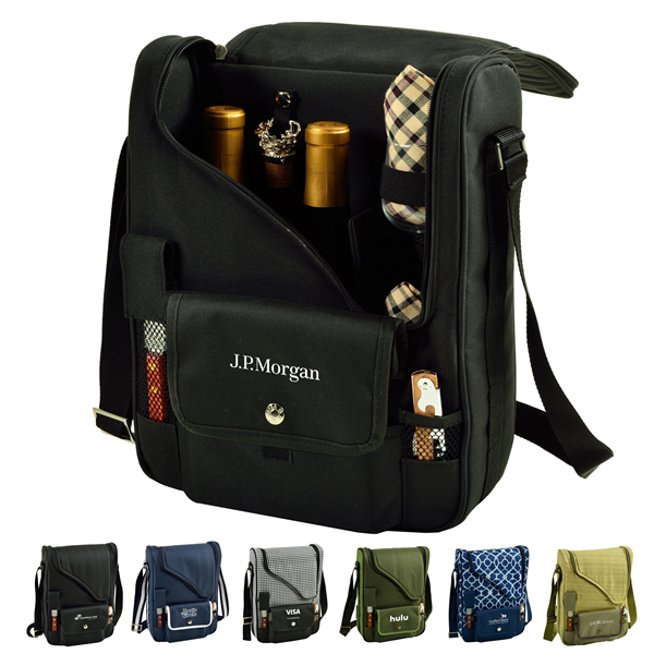 Deluxe Wine & Cheese Picnic Set with Real Glass - Deluxe Wine & Cheese Picnic Set with Real Glass - Image 0 of 14