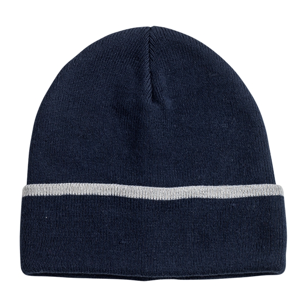 Edge Stripe Knit Beanie - Edge Stripe Knit Beanie - Image 14 of 18