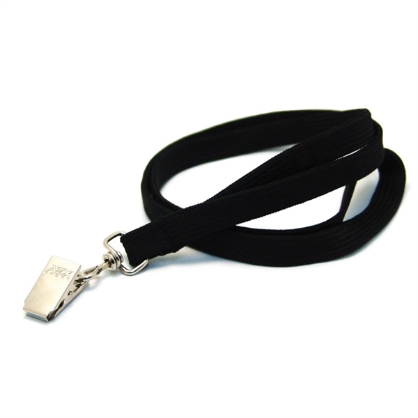 Blank Tubular Style 911 Lanyard w/Bulldog - Blank Tubular Style 911 Lanyard w/Bulldog - Image 0 of 2
