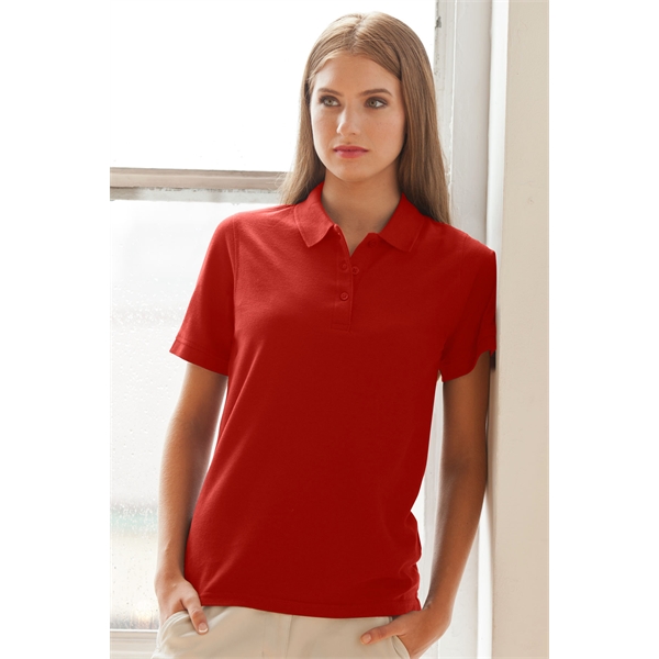 Women's Soft-Blend Double-Tuck Pique Polo - Women's Soft-Blend Double-Tuck Pique Polo - Image 30 of 86