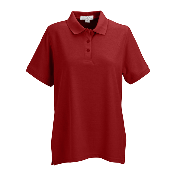 Women's Soft-Blend Double-Tuck Pique Polo - Women's Soft-Blend Double-Tuck Pique Polo - Image 31 of 86