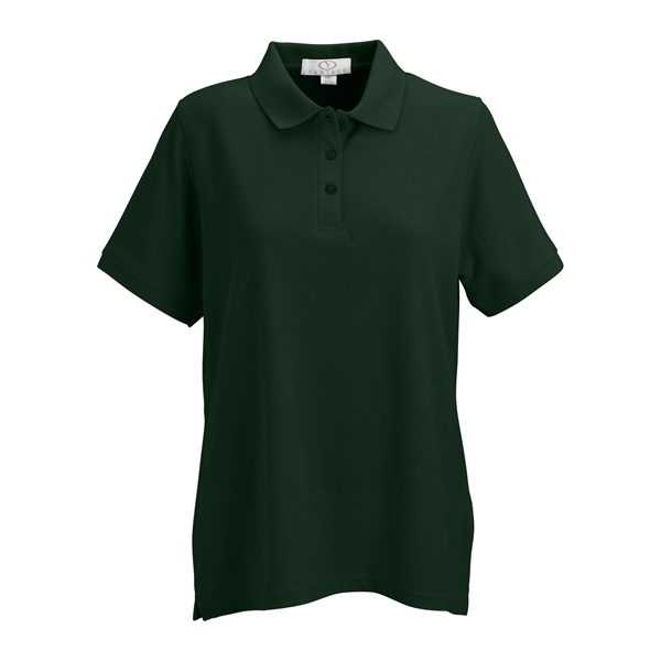 Women's Soft-Blend Double-Tuck Pique Polo - Women's Soft-Blend Double-Tuck Pique Polo - Image 6 of 86