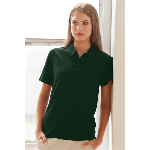 Women's Soft-Blend Double-Tuck Pique Polo - Women's Soft-Blend Double-Tuck Pique Polo - Image 5 of 86